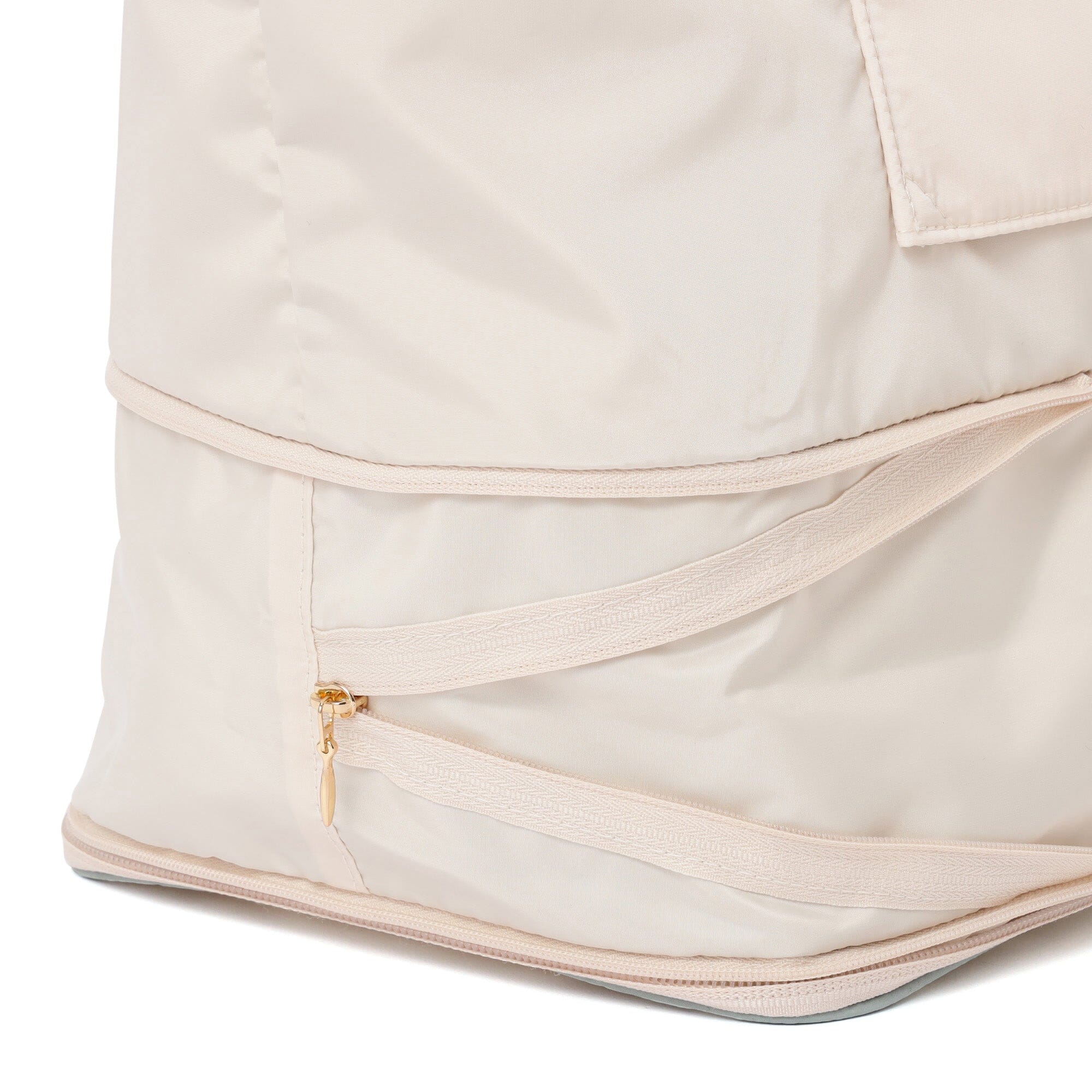 Bicolor 2-Way Carry-On Tote Bag  Mint x Ivory