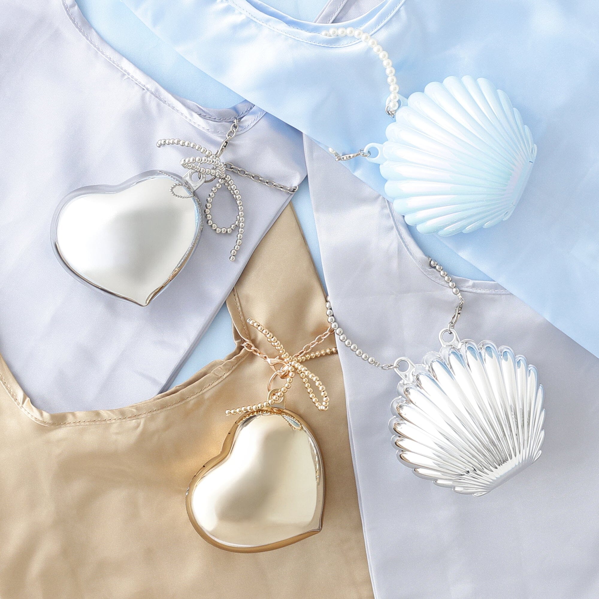 Bag Charm Eco Bag Hard Heart Gold