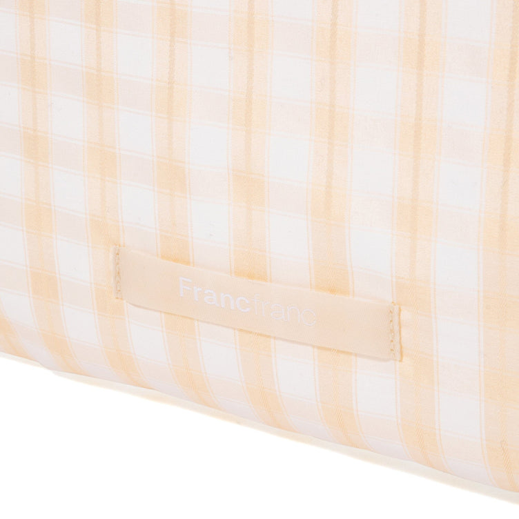 Logo Tote Bag Gingham Small Yellow