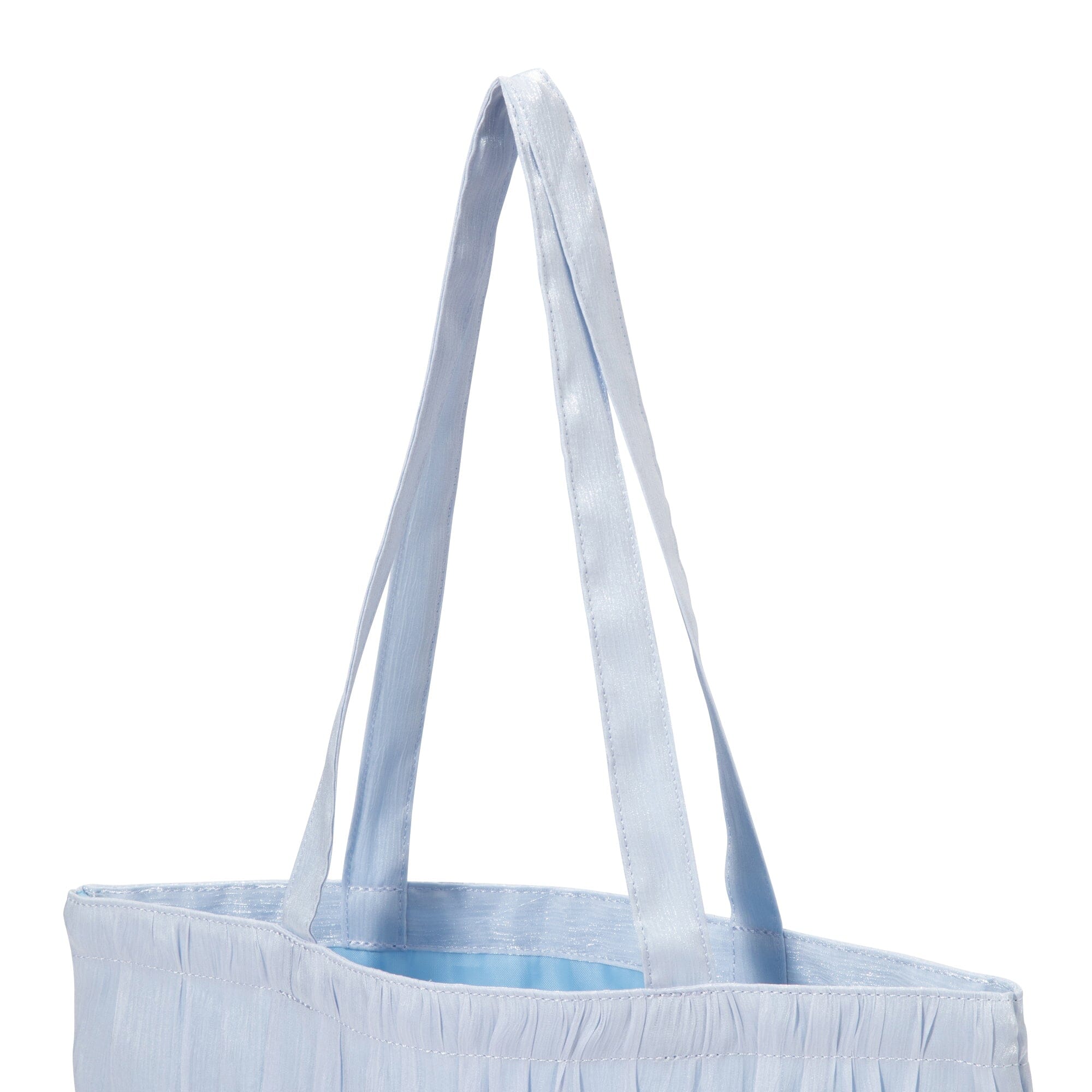 Logo Tote Bag Organza Small Blue