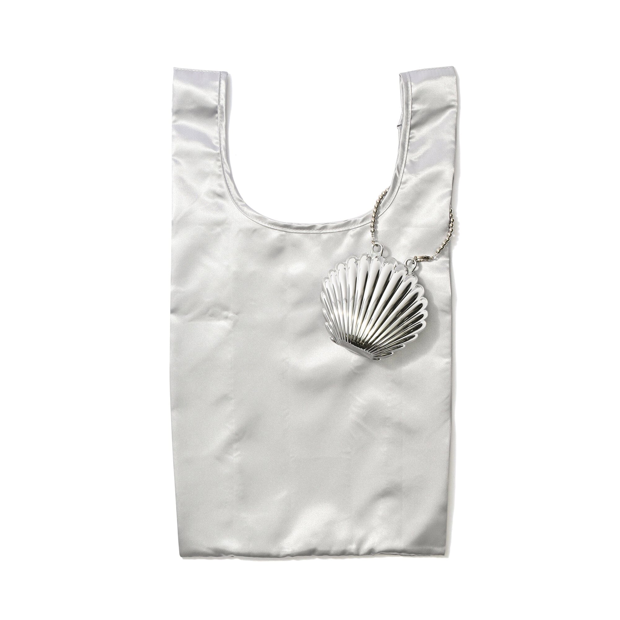 Bag Charm Eco Bag Hard Shell Silver