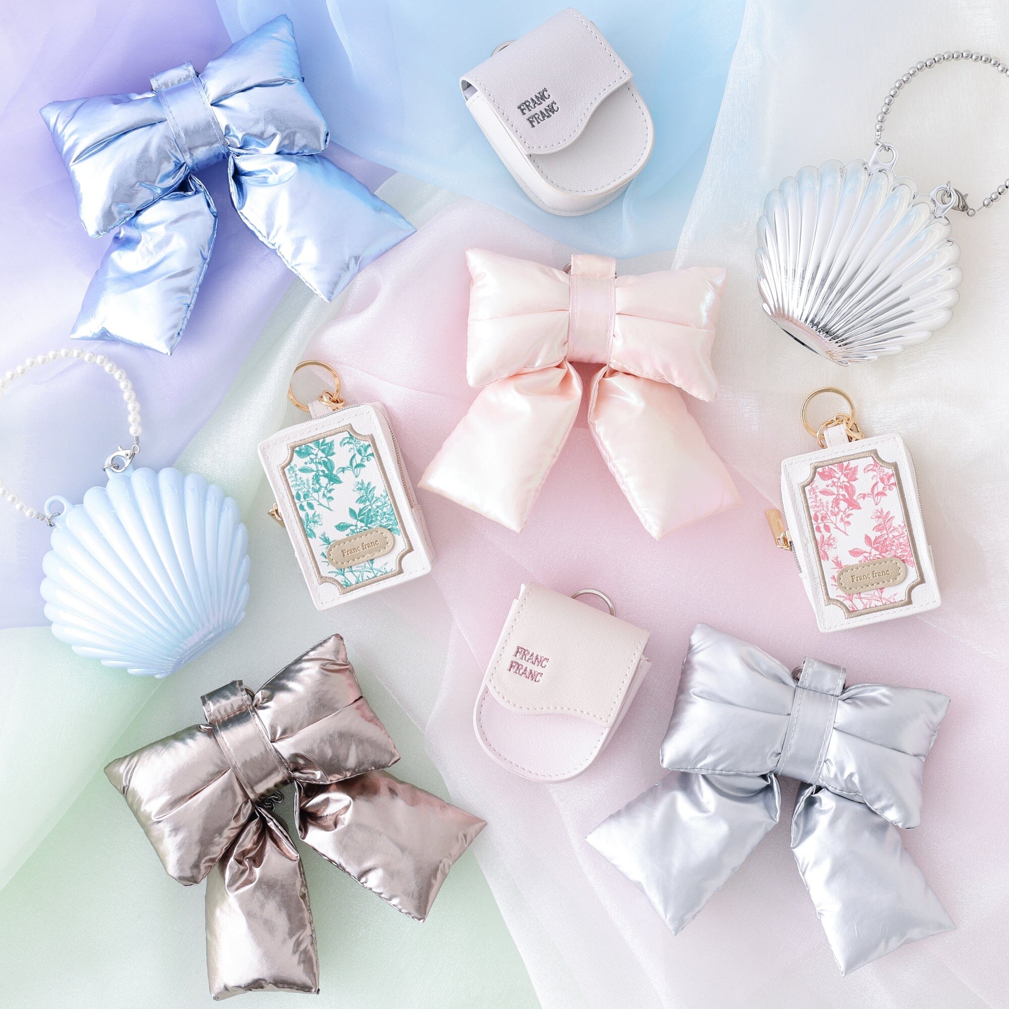 Bag Charm Eco Bag Hard Shell Silver