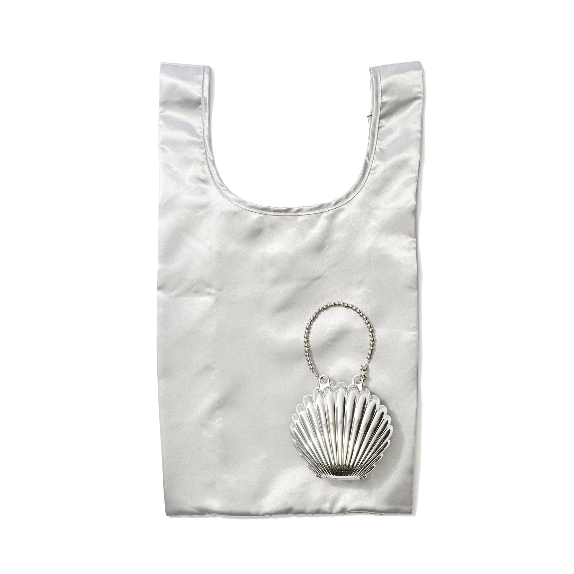 Bag Charm Eco Bag Hard Shell Silver