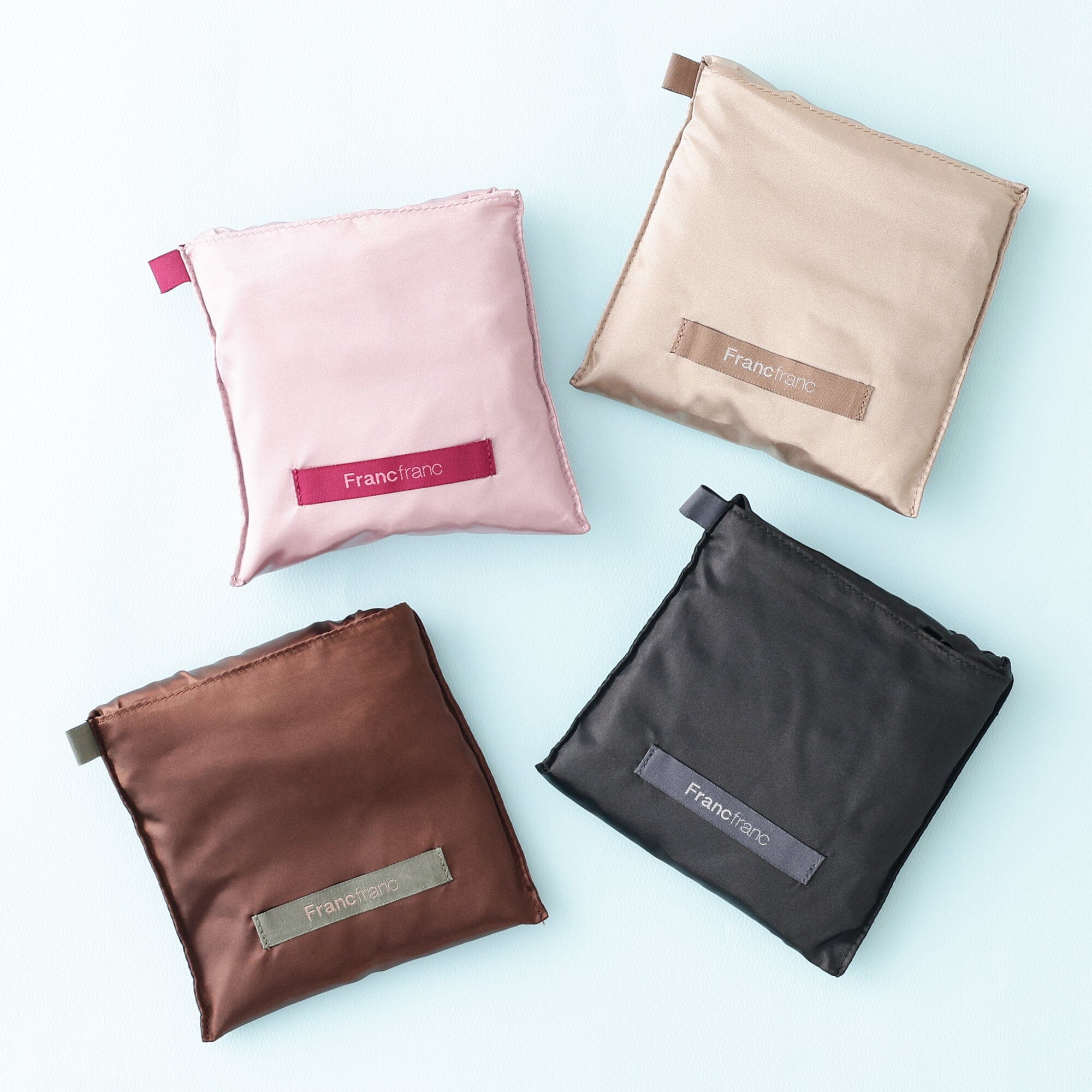 Satin Rain Cover Eco Bag Brown