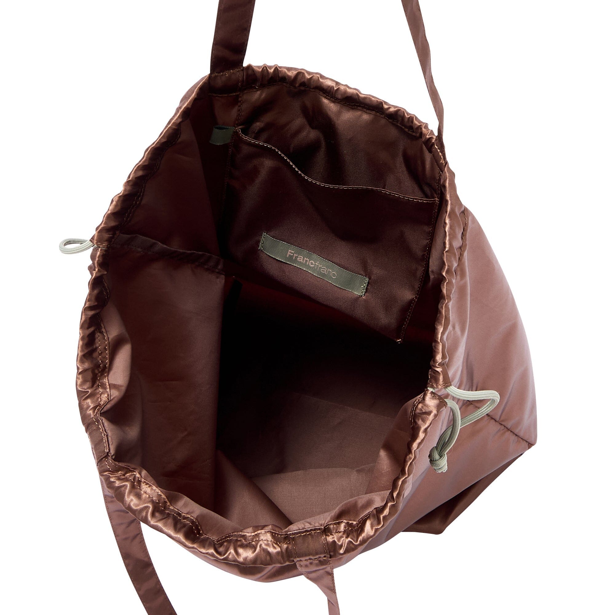 Satin Rain Cover Eco Bag Brown