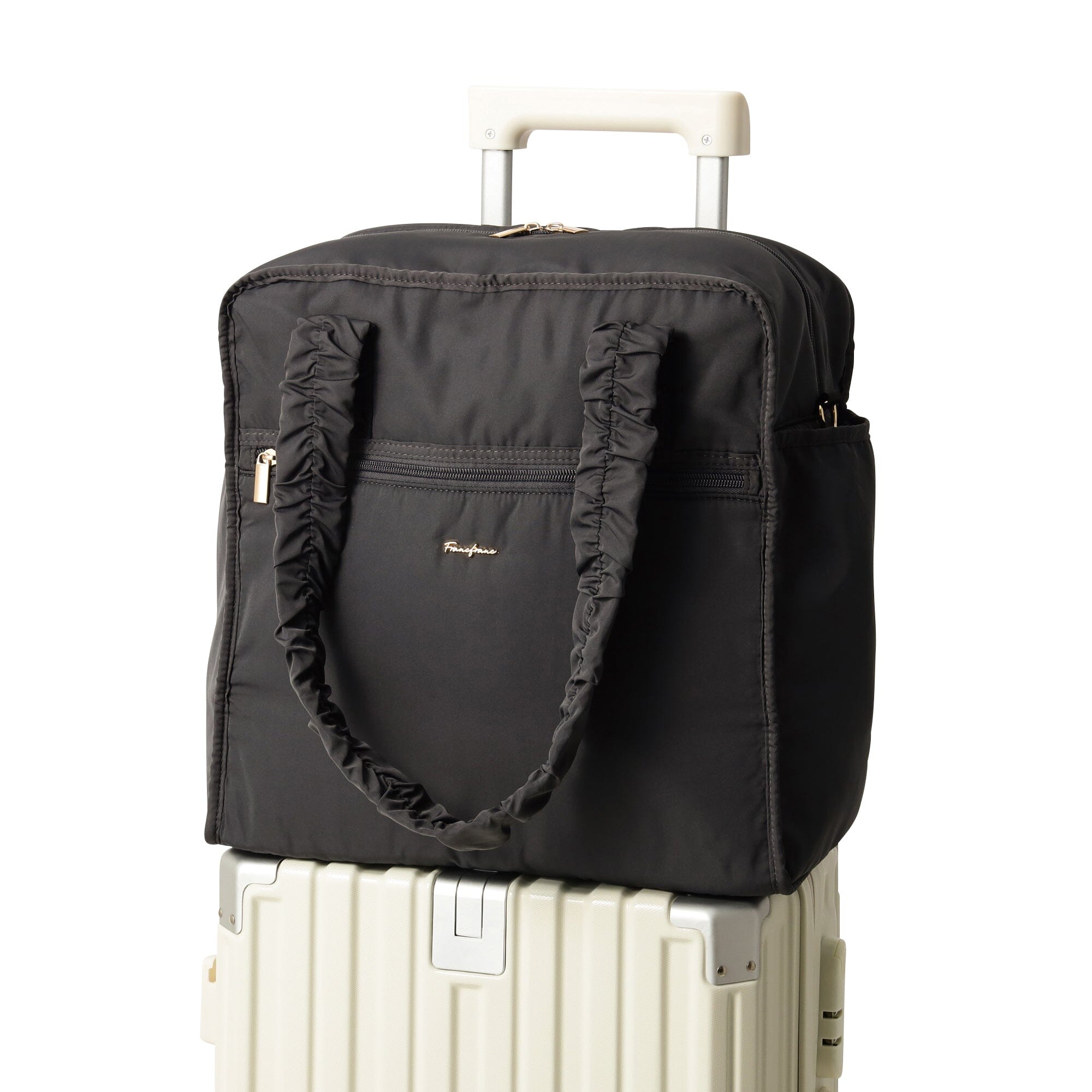 Classic Flower Travel Bag S Dark Gray