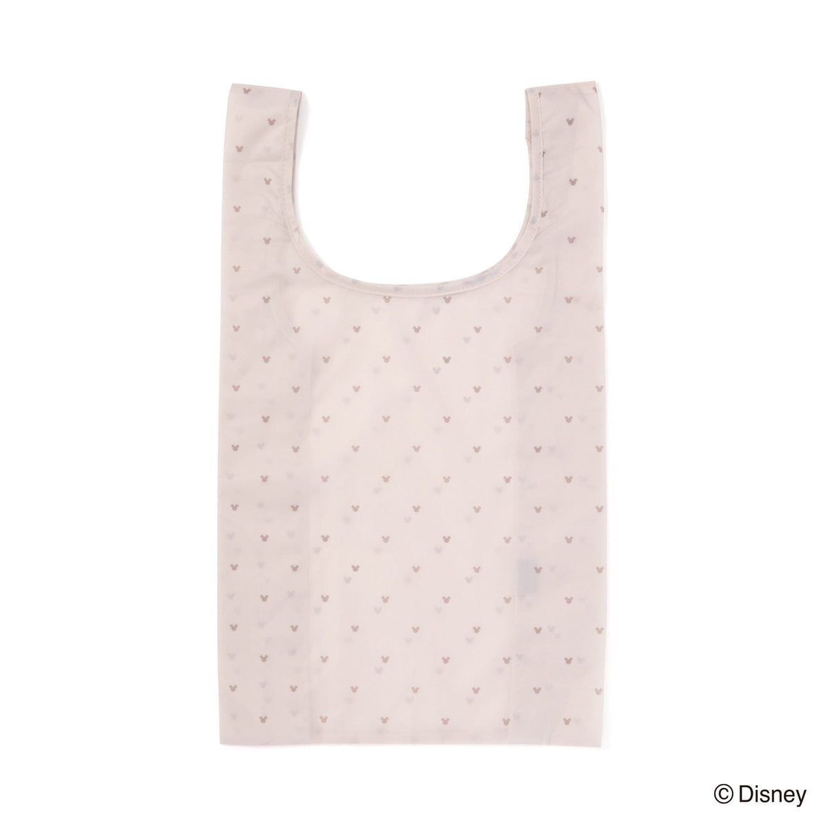 Disney Mickey Face Bag Charm Eco Bag Beige