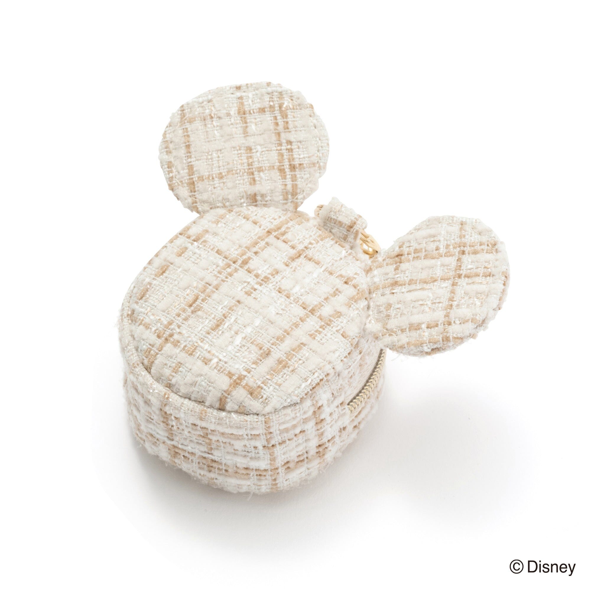 Disney Mickey Face Bag Charm Eco Bag Beige