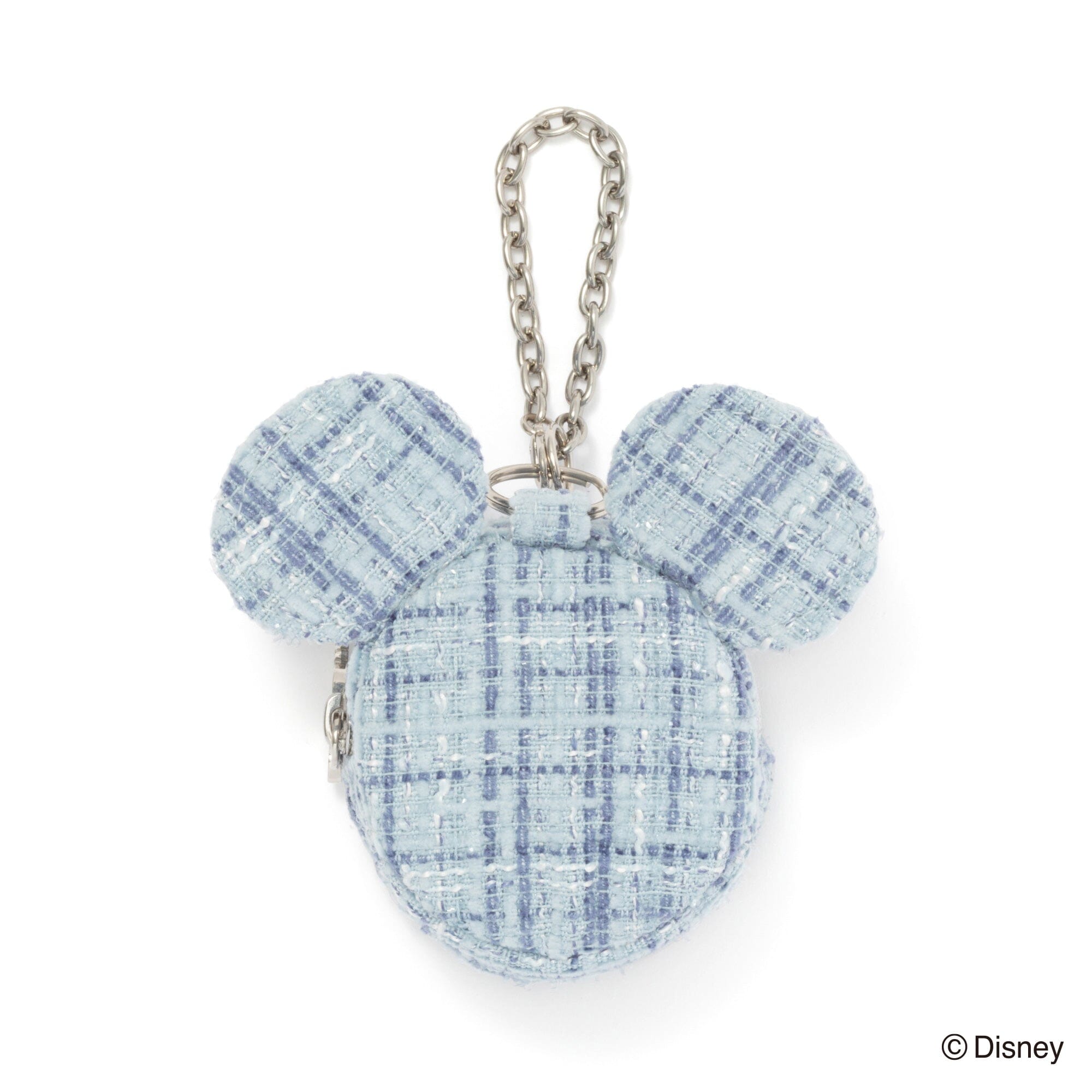 Disney Mickey Face Bag Charm Eco Bag Light Blue