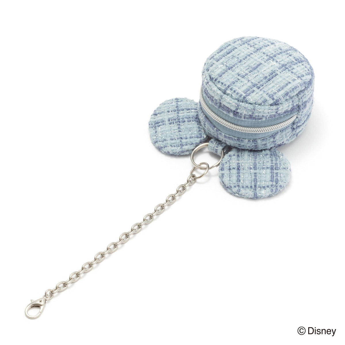 Disney Mickey Face Bag Charm Eco Bag Light Blue