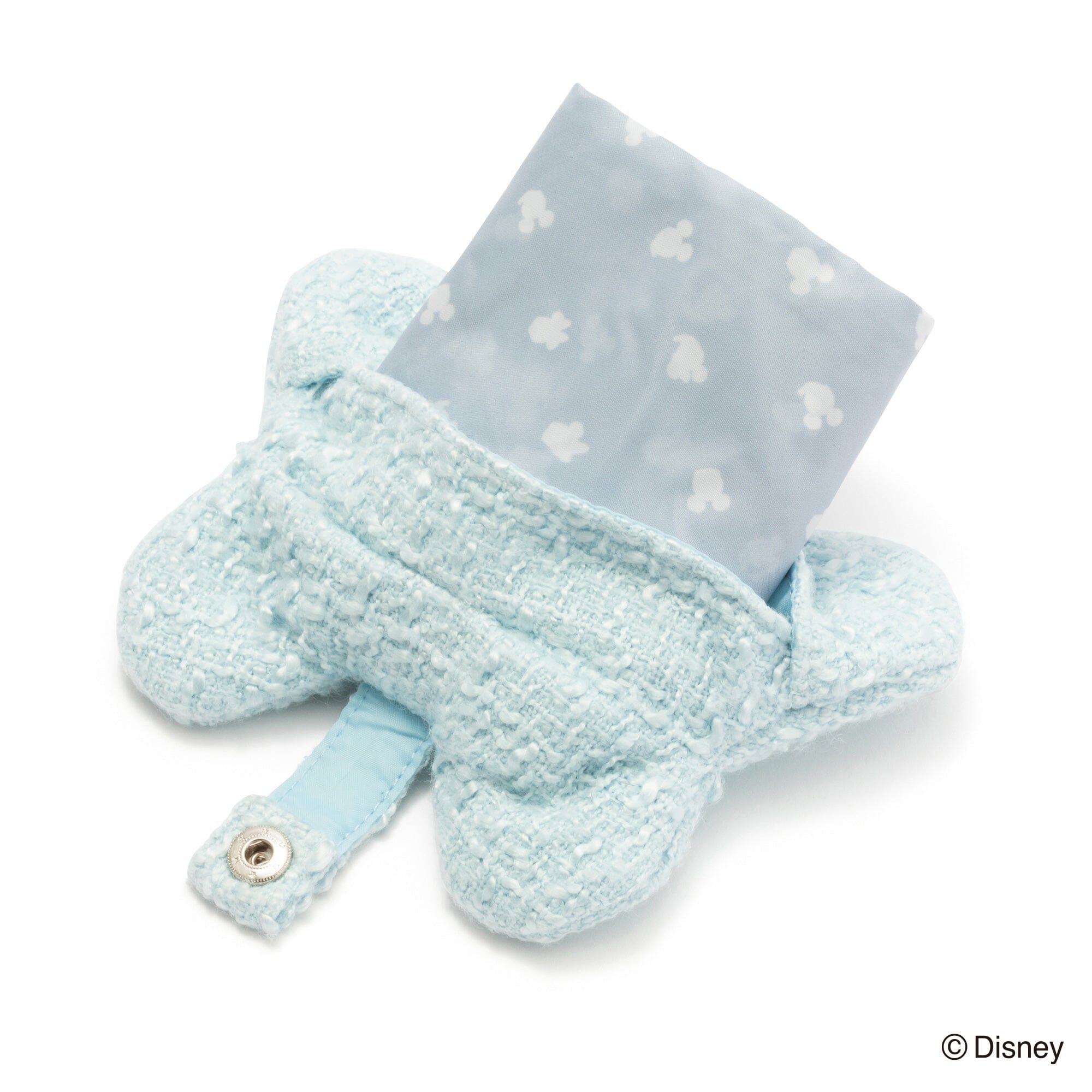 Disney Minnie Ribbon Bag Charm Eco Bag Light Blue