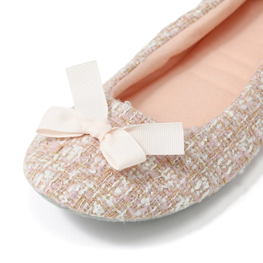 Pocketable Roomshoes Tweed  Pink