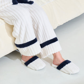 Warm Fleece Room Shoes For Women White