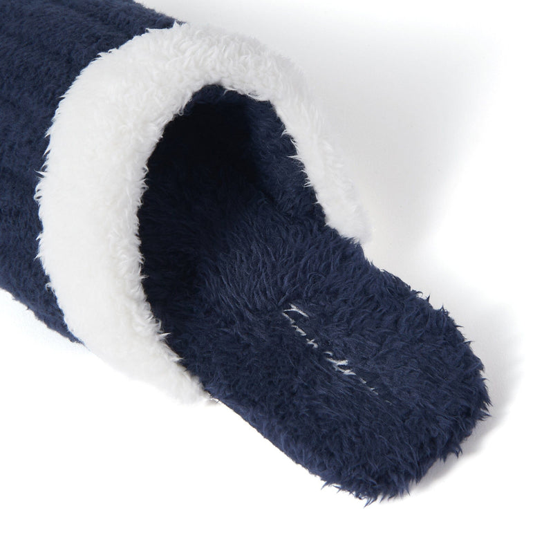 Warm Fleece Room Shoes For Men Navy