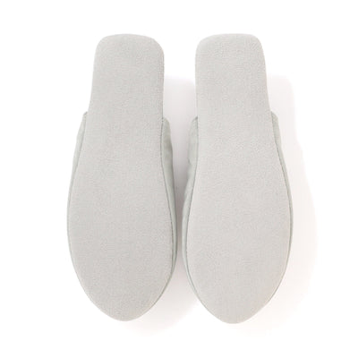 Satin Laceup Room Shoes Mint