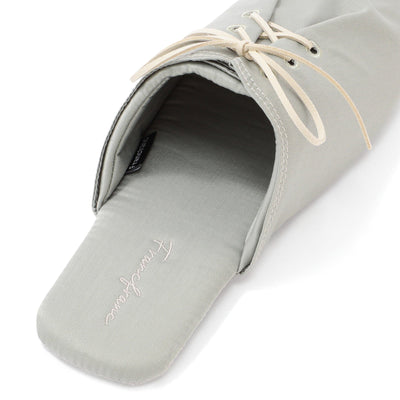 Satin Laceup Room Shoes Mint