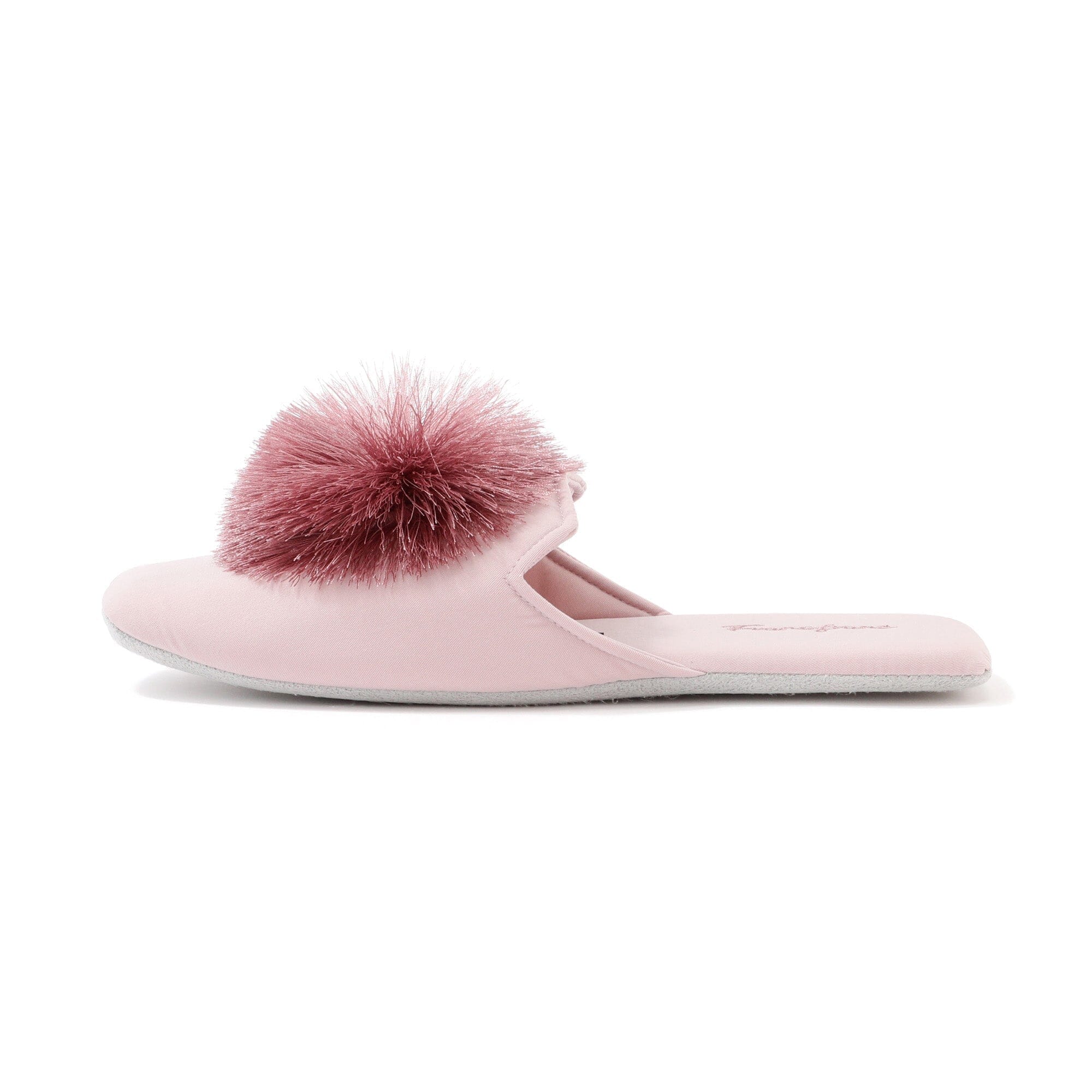 Round Tassel Room Shoes Pink