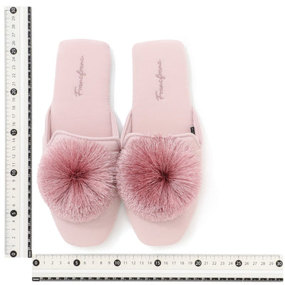 Round Tassel Room Shoes Pink