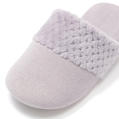 Warm Fleece Room Shoes Light Purple