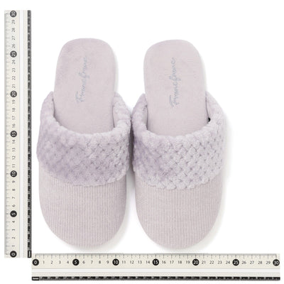 Warm Fleece Room Shoes Light Purple