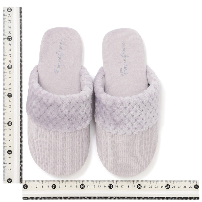 Warm Fleece Room Shoes Light Purple