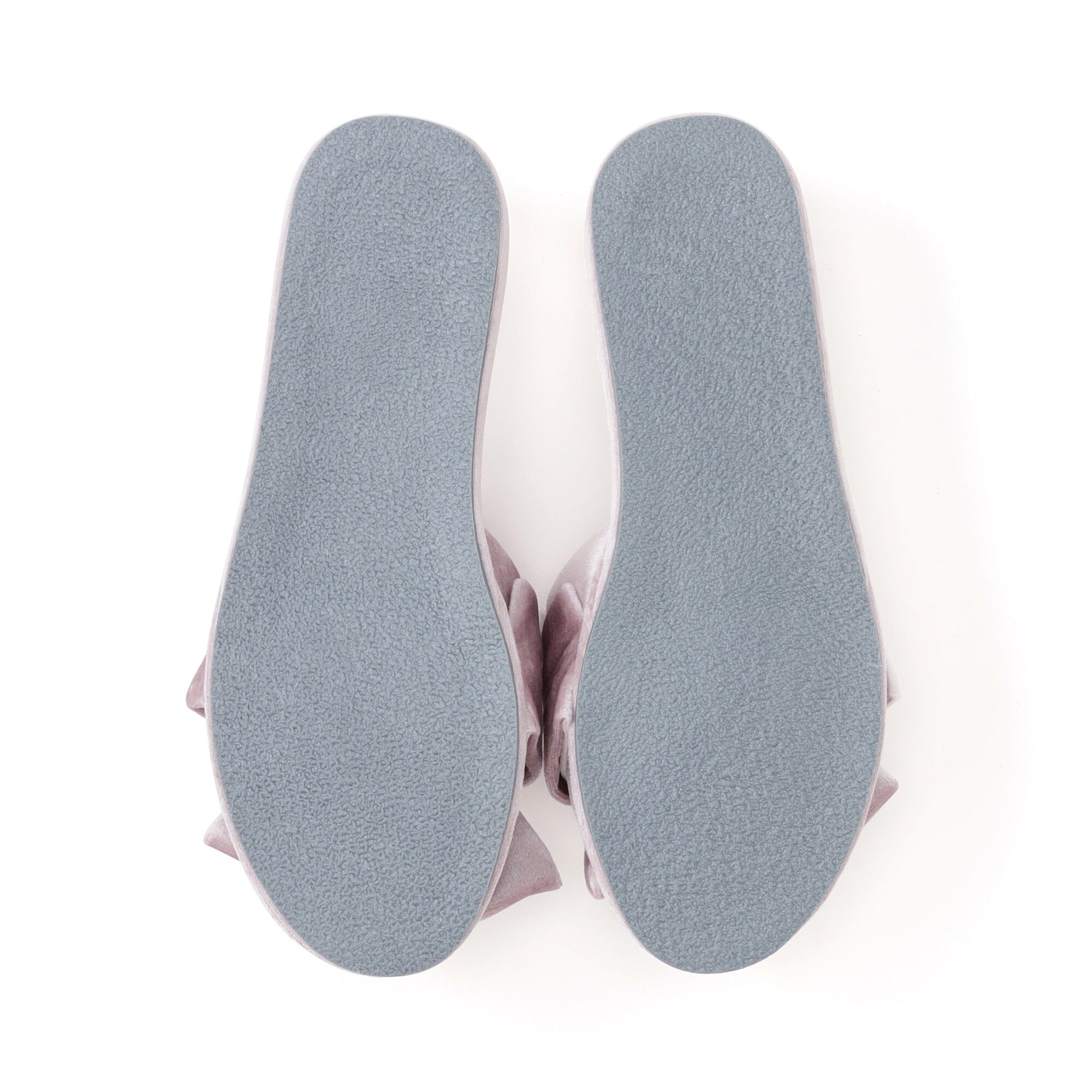 Velour Ribbon Room Shoes  Pink