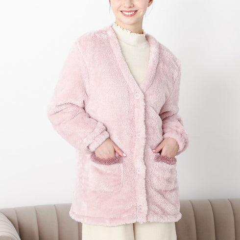 Warm Fleece Cardigan  Pink