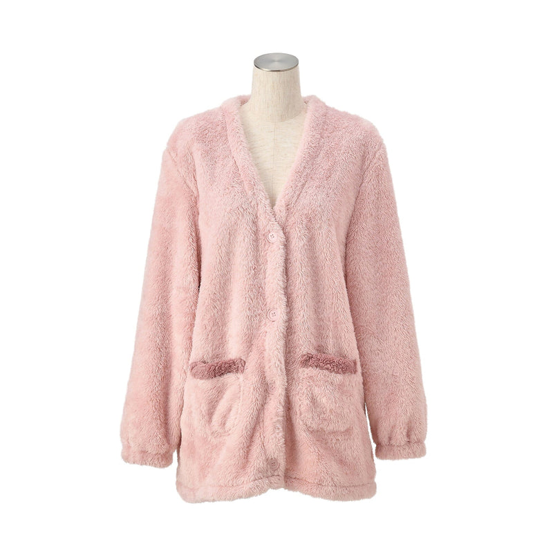 Warm Fleece Cardigan  Pink