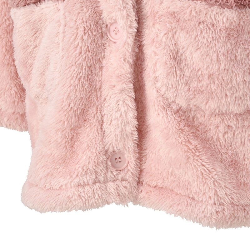 Warm Fleece Cardigan  Pink