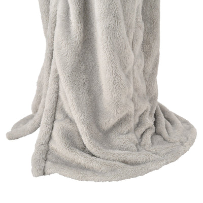 Warm Fleece Blanket Robe  Gray