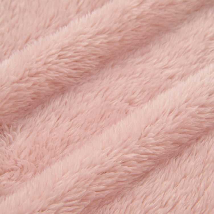 Warm Fleece Blanket Robe Pink