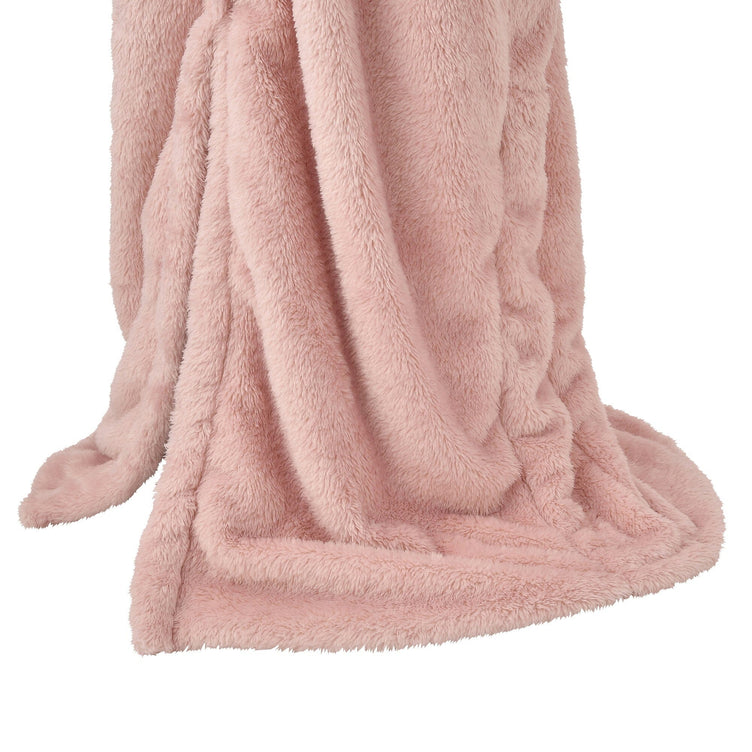 Warm Fleece Blanket Robe Pink