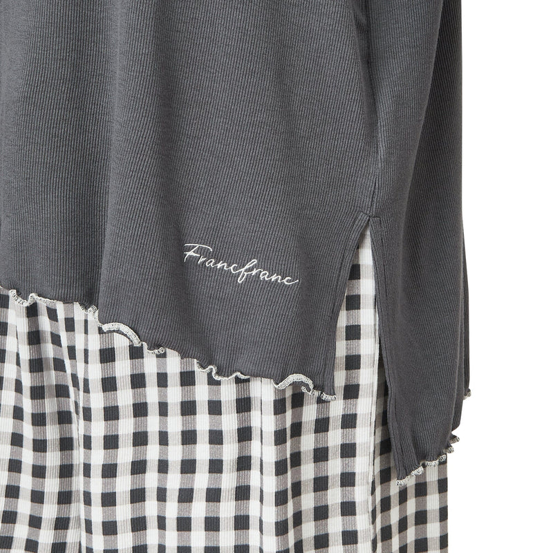 Ice Touch Print Pajamas Gingham Check