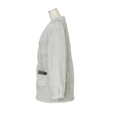 Warm Fleece Cardigan Grey