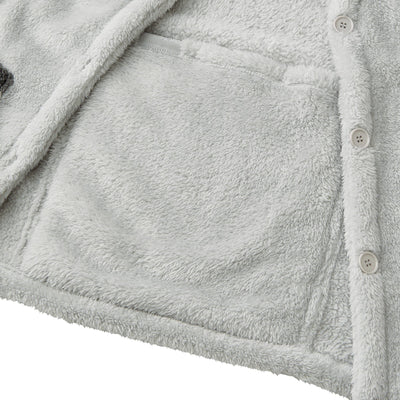 Warm Fleece Cardigan Grey