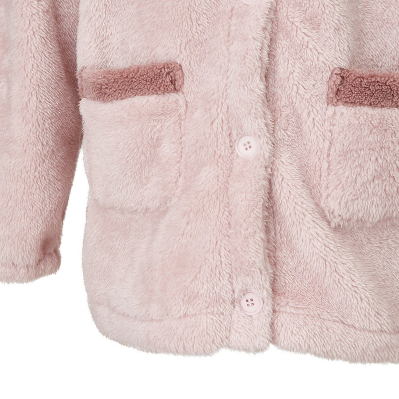 Warm Fleece Cardigan  Pink