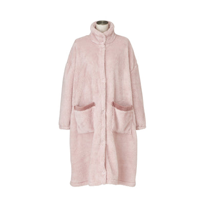 Warm Fleece Blanket Robe Pink