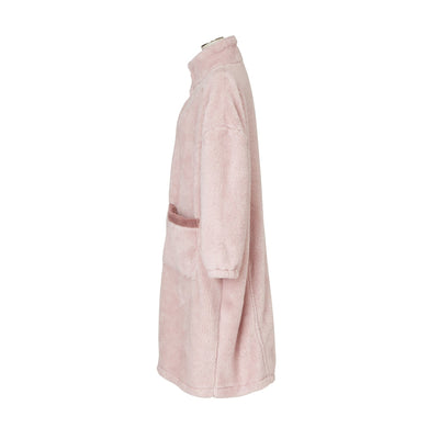 Warm Fleece Blanket Robe Pink