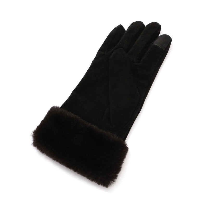 Suede Gloves Black