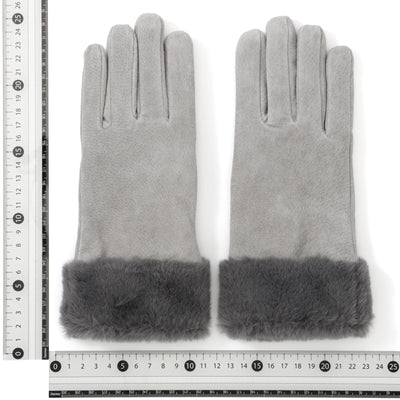 Suede Gloves Grey