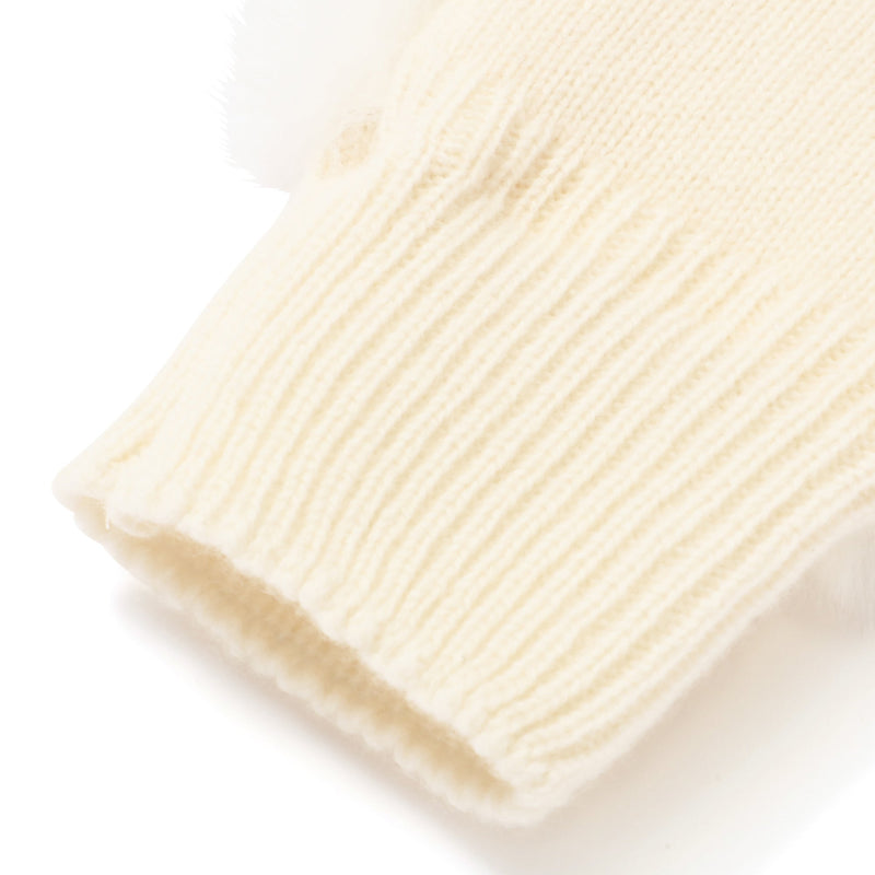 Fingerless Gloves Ivory