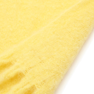 Mohair Like Scarf Slim Yellow