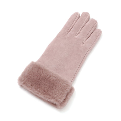 Suede Gloves Pink