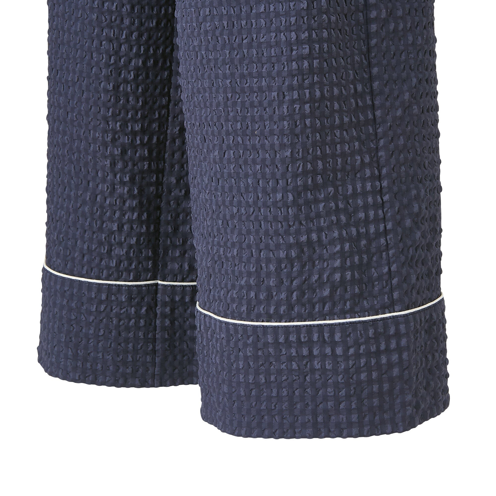 Logo Check Jacquard Pajamas With Embroidery Navy