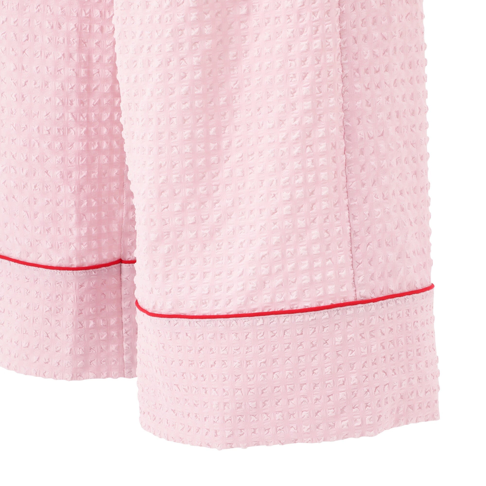 Logo Check Jacquard Pajamas With Embroidery Pink