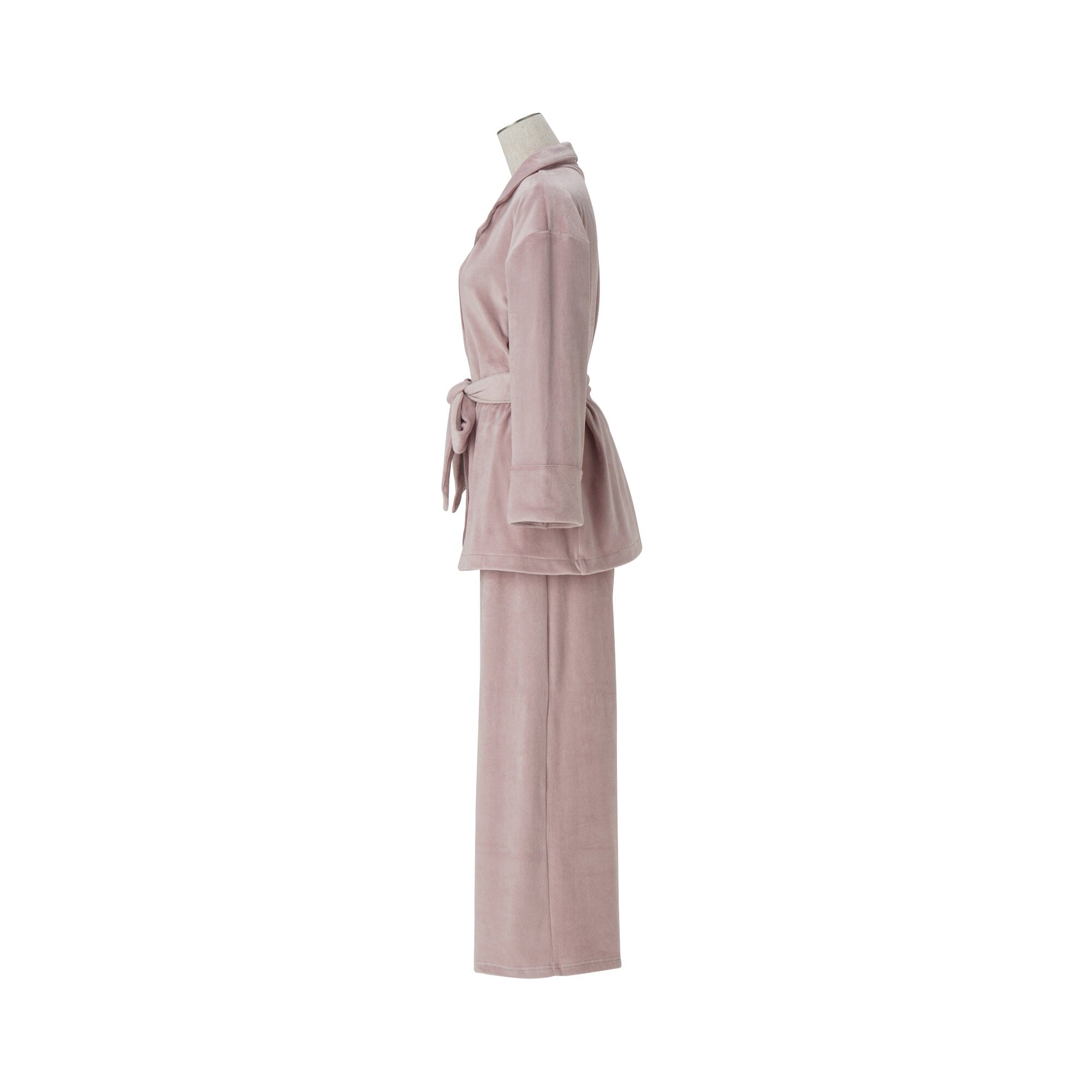 Hyaluronic Stretch Velour Pajama Pink