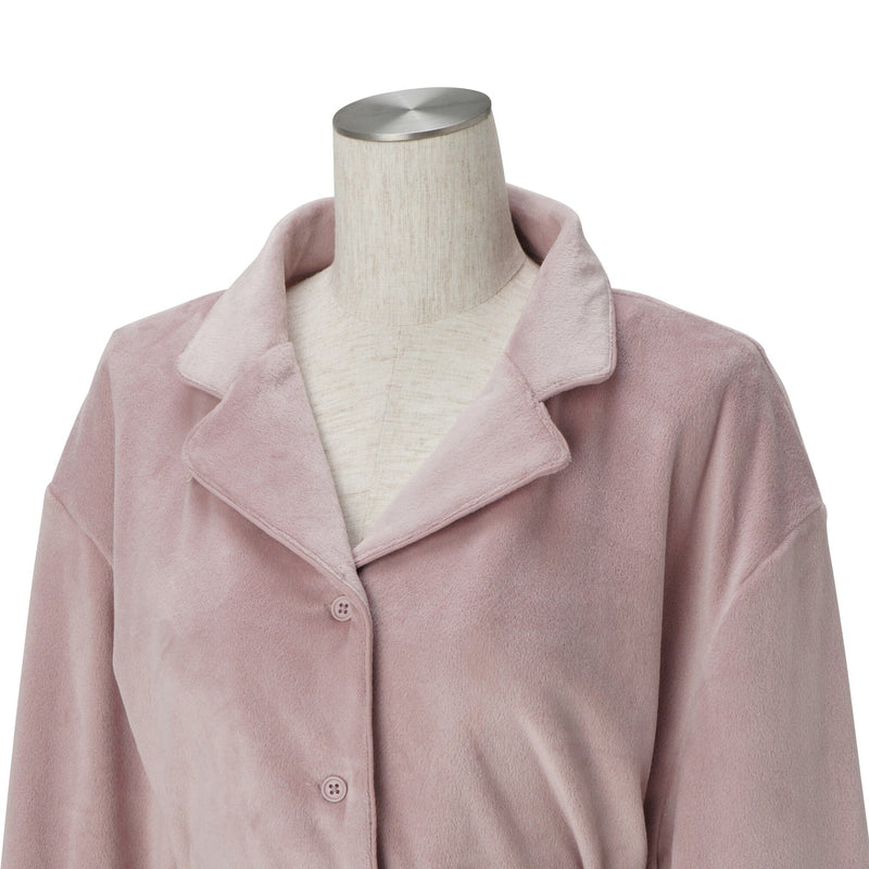 Hyaluronic Stretch Velour Pajama Pink