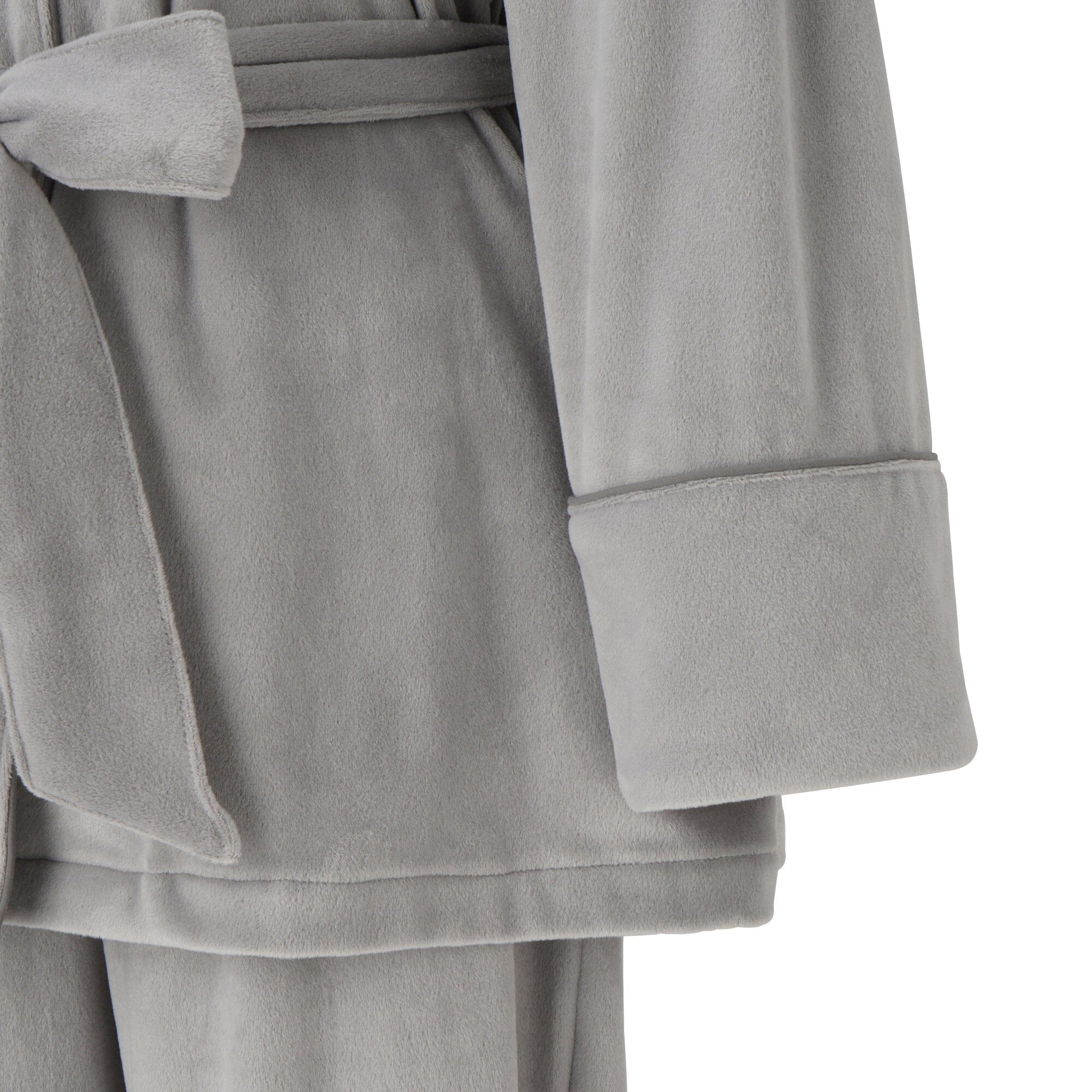 Hyaluronic Stretch Velour Pajama Gray