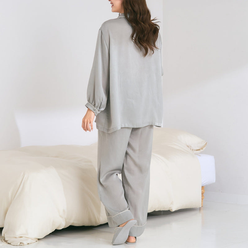 Temperature Control Satin Pajama Mint