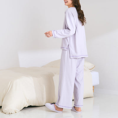 HUMIDITY CO 彈性睡衣 淺紫色